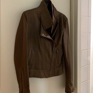 Woman’s Mackage Kenya leather motorcycle jacket